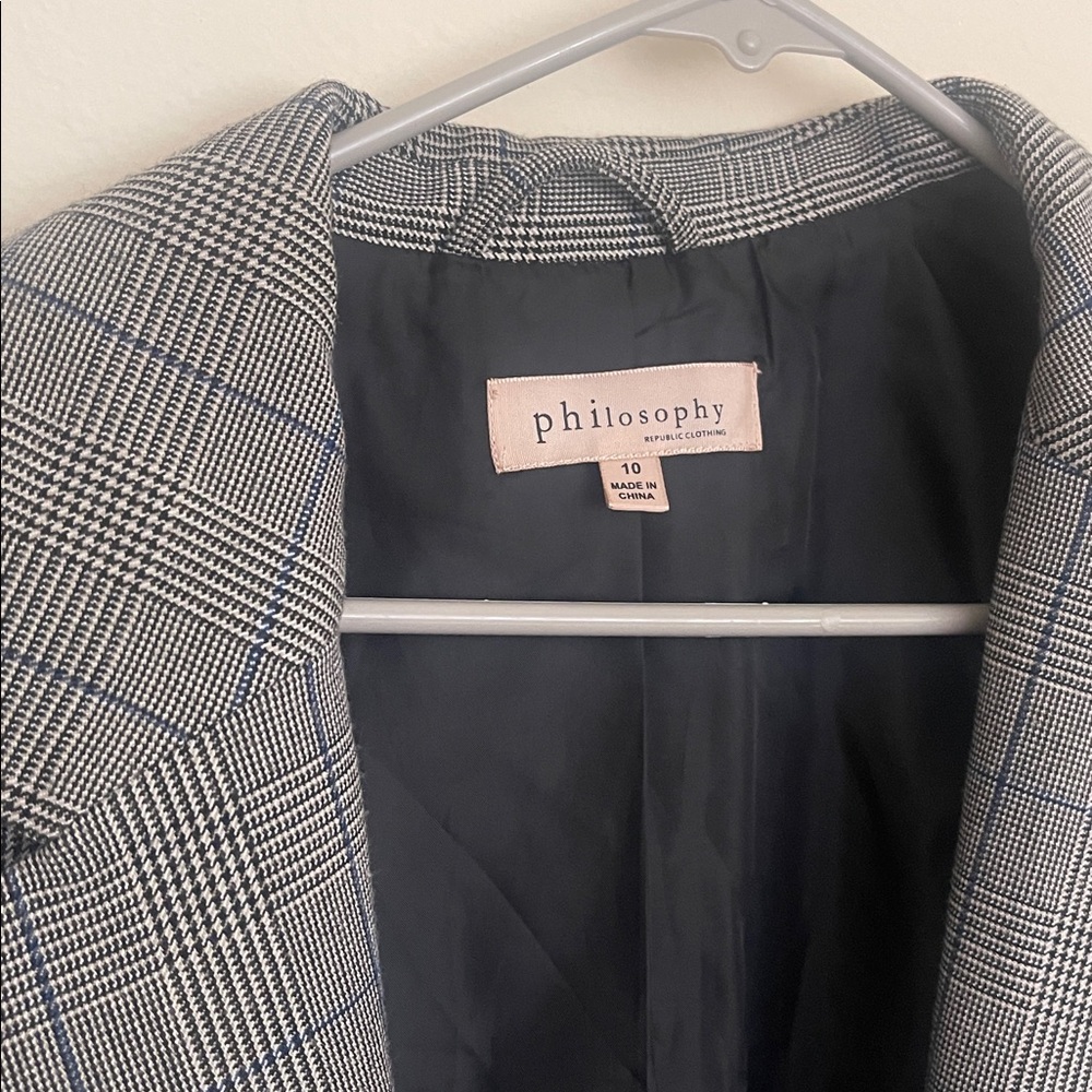 Philosophy Black and White Checkered Blazer - Picture 2 of 5